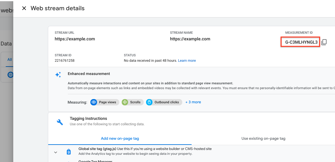 The “G-” ID property